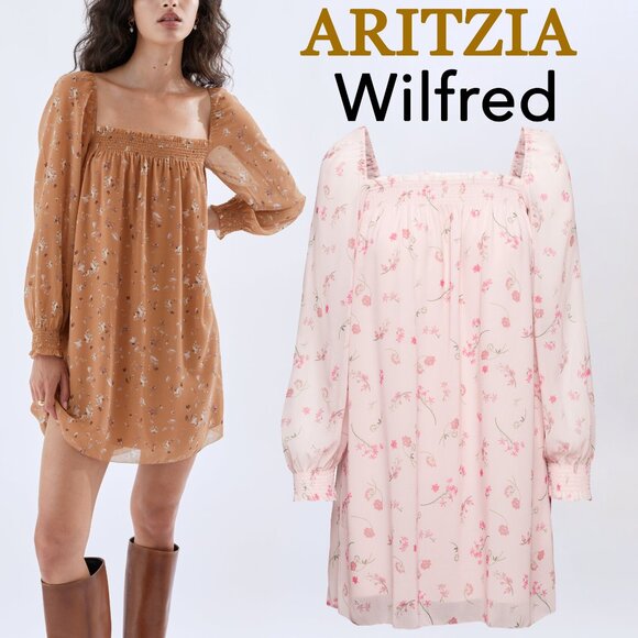 RARE NWT ARITZIA Wilfred Alana Dress Spring Medley Pink Small New With Tags - Picture 1 of 5